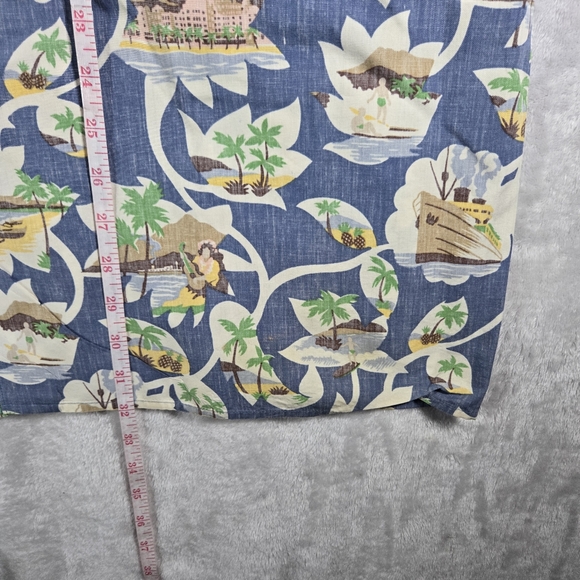 Reyn Spooner Vintage Mens Button Down Size XXL 2XL Floral Hawaiian Island Life - Picture 7 of 9